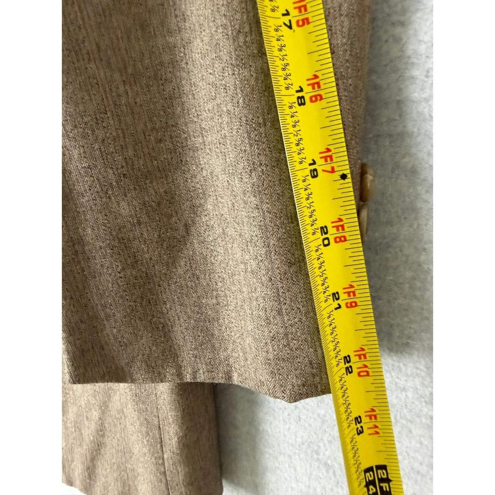 Etienne Caron Mens 38S Brown Pure Wool Pinstripe 2 Button Blazer Sport Coat